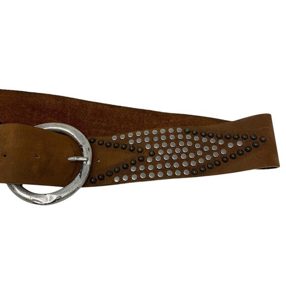 Genuine Leather Belt Made In USA Western Style Womens Size M - Picture 2 of 7